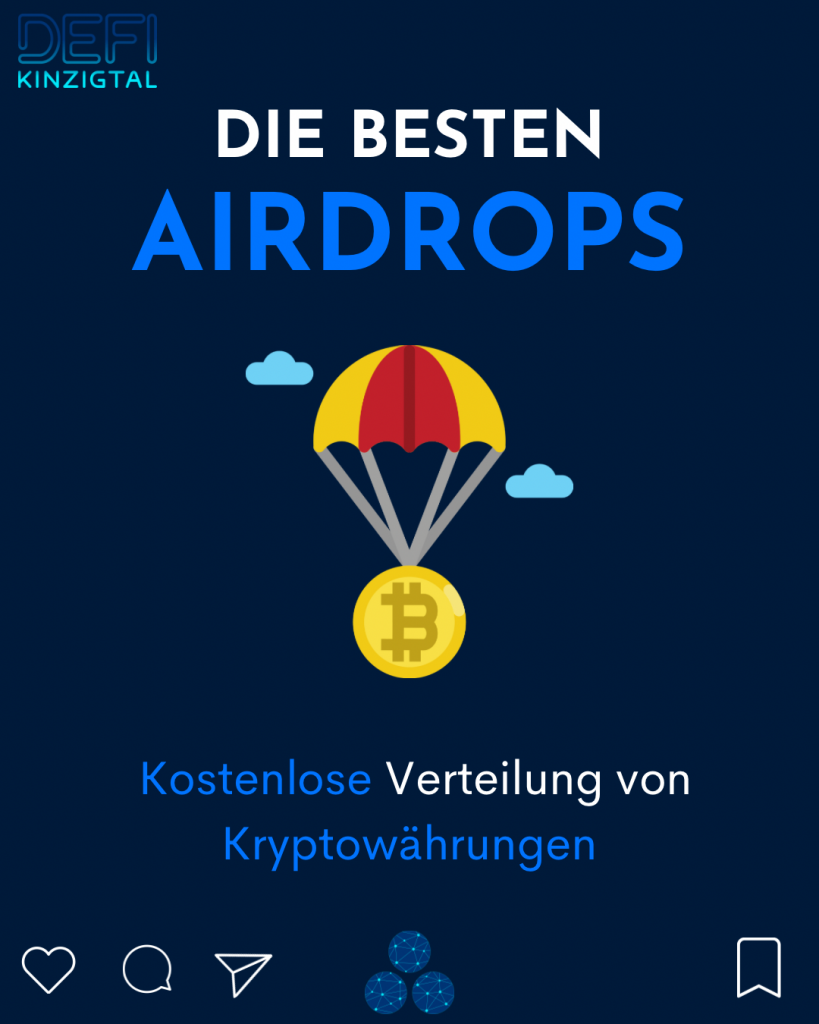 Die besten Airdrops im Kryptomarkt